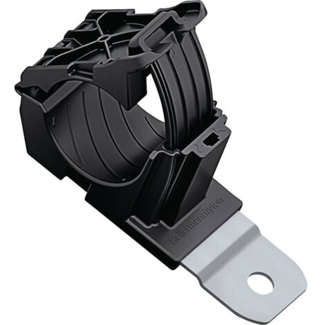 HellermannTyton RCC180LM12-PA66HIRHSUV/ST Elément de fixation vissable 151-01482 Plage de Ø du faisceau 19.40 à 36 mm résistant aux chocs, stabili R088771