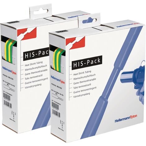HellermannTyton Schrumpfschlauch Box vert jaune 5 m