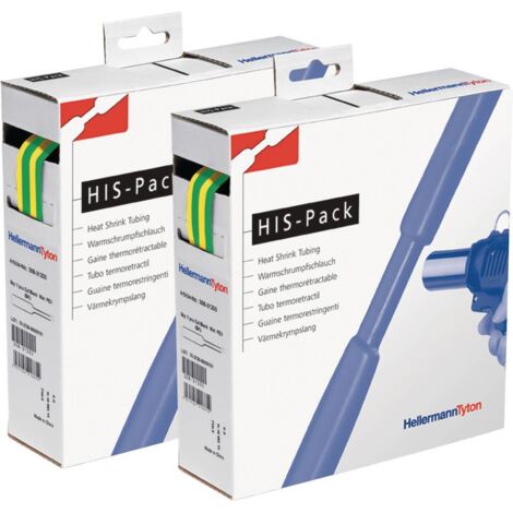 HellermannTyton Schrumpfschlauch Box vert jaune 5 m