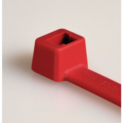 HellermannTyton T30R Abrazadera roja 150 mm