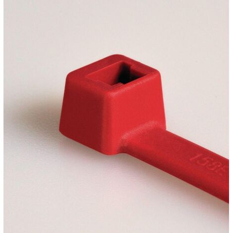 HellermannTyton T30R Abrazadera roja 150 mm