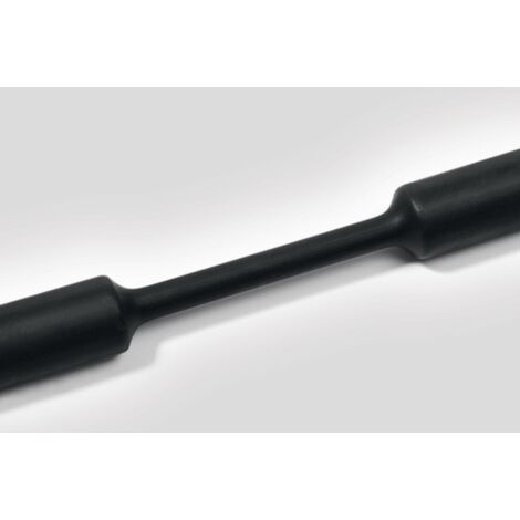 Hellermanntyton Tubo termorretráctil negro 6 mm 1 m