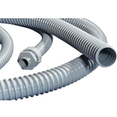 HellermannTyton Tuyau corrugé gris 16 mm flexible