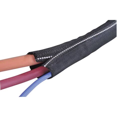 Hellermanntyton Twist-In-FR 38 gaine noire et blanche