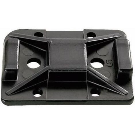 HellermannTyton TY8G1S-W-C1 Support de câble noir auto-adhésif