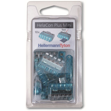 HELLERMANNTYTON Verbindungsklemme, 148-90057, HCPM-5-Blister, blau, 10 Stück