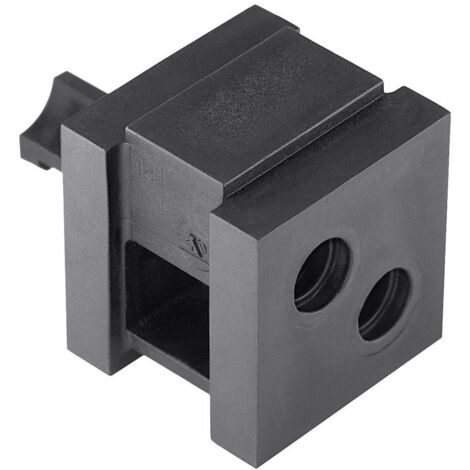 HellermannTyton VP-S/6-7Ins-dbl-PL-BK (20) Doppio occhiello senza alogeni Plastica Nero 20 pz.