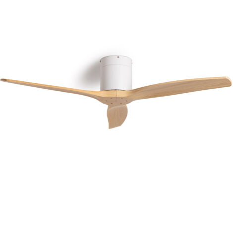 TECHBREY Deckenventilator Leise Angistri Weiss 132cm DC-Motor Weiß Ohne Licht, Fernbedienung, Wifi: False