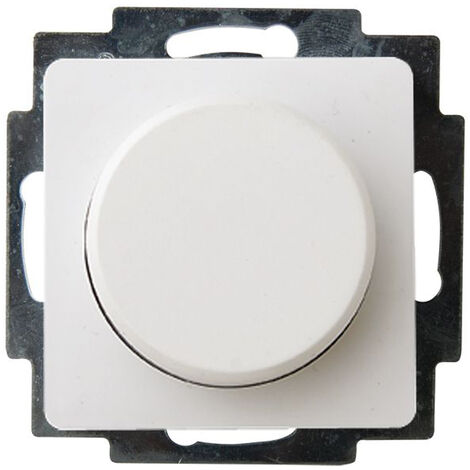 Helligkeitsregler/Dimmer für Innen aus Kunststoff, in polarweiß, eckig,  50-300W