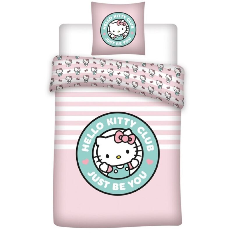 Hello Kitty Bettwäsche-set Poly-baumwolle Decken- & Kissenbezug 140x200 + 65x65 Cm