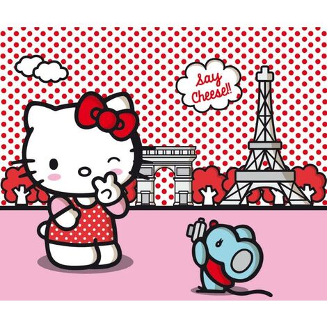 Hello Kitty Coppia di Tende per la Cameretta 180x160 cm