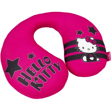 Hello Kitty Cuscino da collo Hello Kitty Star Per bambini e bambine. Comodo e funzionale. Universale, 100% lavabile.