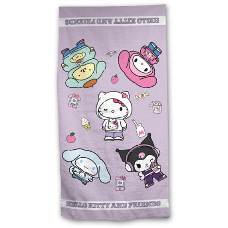 Hello Kitty Strandtuch 170x90 cm Weiches Badehandtuch für Fans