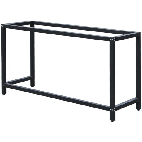 Helloshop26 – Châssis fixe établi 100 cm – Charge max. 250 kg – Tubes carrés 4x4 cm – Pieds réglables jusqu'à 83,5 cm – Montage inclus