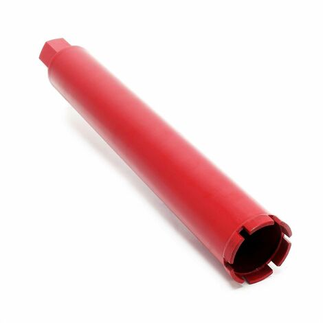 Helloshop26 – Couronne diamant Ø 63 mm pour carotteuse – Forage béton armé à sec et humide – Longueur utile 400 mm – Métal fritté
