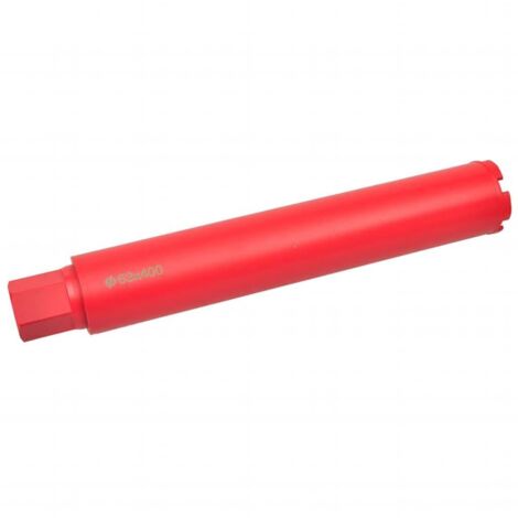 Helloshop26 – Couronne diamant 63 mm x 400 mm – Pour perçage béton armé et granit – Connexion 1 1/4' – Segment de 7 mm