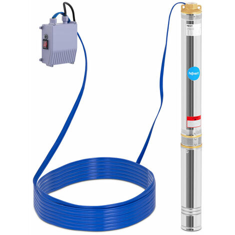 Helloshop26 – Pompe immergée submersible 6 000 l/h – 1 100 Watts – Hauteur de refoulement 101 m – Inox – IPX8 pour eaux claires