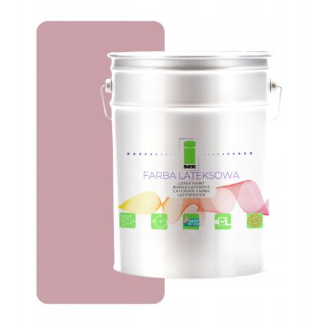 Helltürkisch-rosa Latex-Wandfarbe 5L Polen
