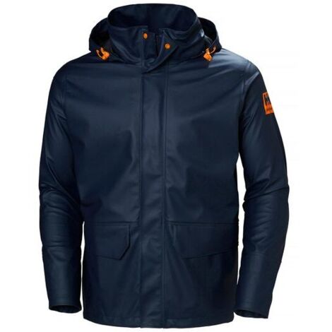 Helly Hansen Gale Rain Wasserdichte Arbeitsjacke - L - Blau