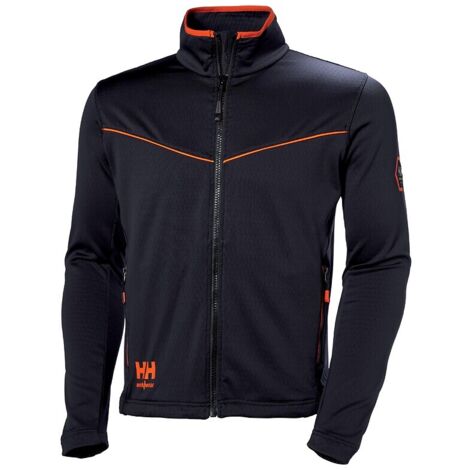 Helly Hansen – Veste extensible noire taille XL – Tissu 94% polyester, 6% spandex – Fermeture zippée YKK® – Manches articulées – 72146990XL