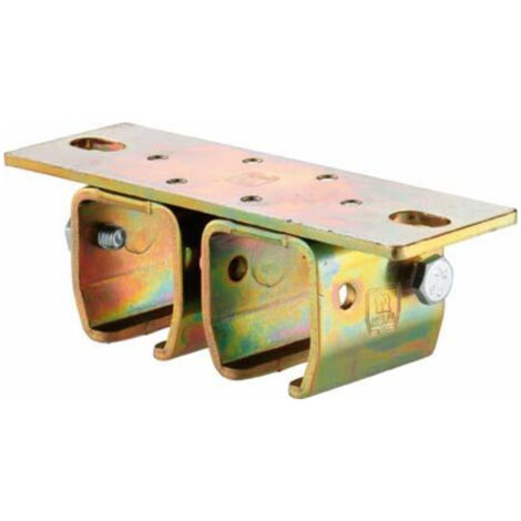 HELM 402 D double douille de plafond, galvaniquement 'Š¢tam'Š¢e 60 mm