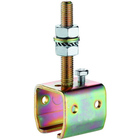 WOELM HELM 504 Muffe verzinkt, gelb, höhenverstellbar