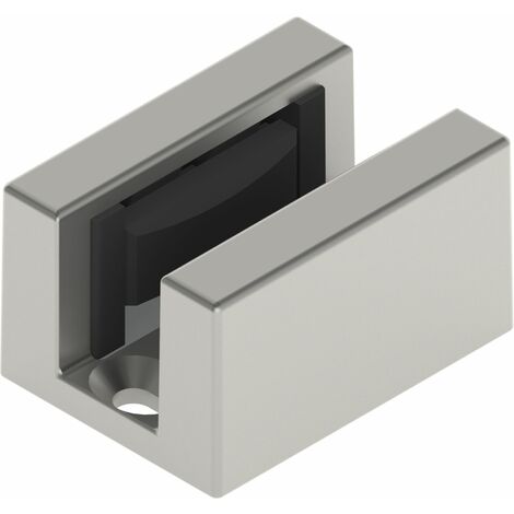 HELM Bodenführung SmartGuide G spielfrei für Glas 8-12,76 mm Edelstahl-Effekt