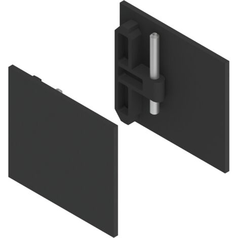 HELM GT-L Abdeckkappen-Set Aluminium schwarz matt