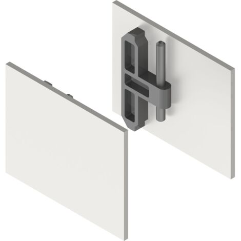 Helm GT-L Abdeckkappen-Set mit Abstandsprofil 9mm Edelstahl-Effekt - für Laufschiene GT-L 50/80, Klemmbefestigung, 2 Stück