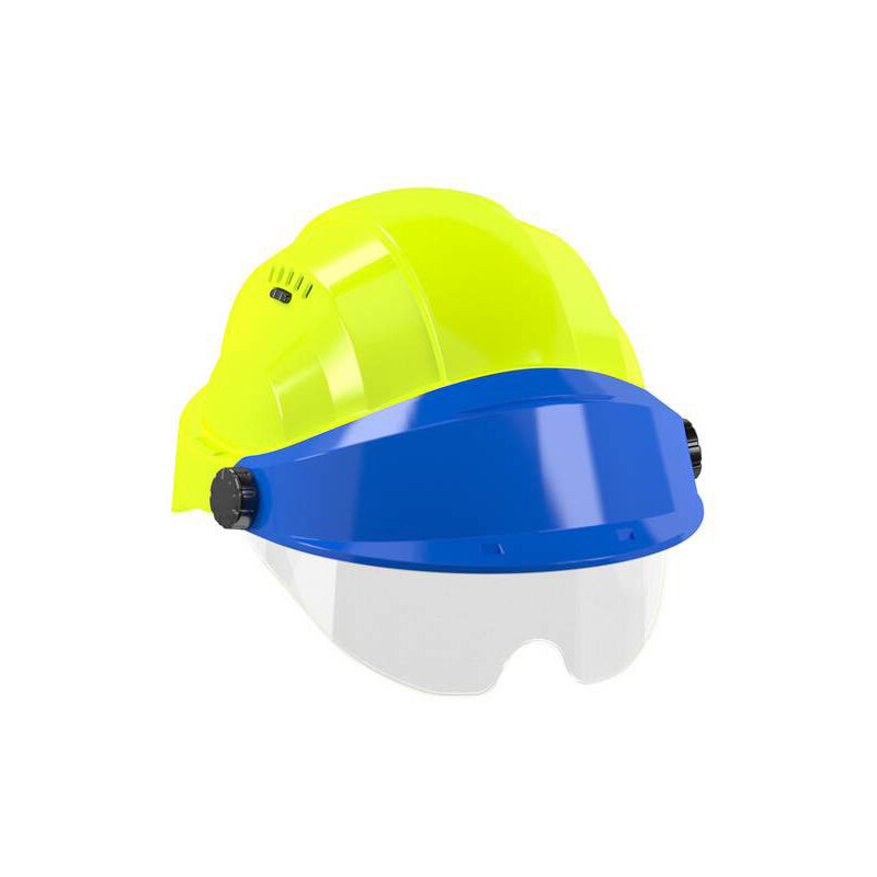 Helm 'orizon' fluo gelb blaues visier mit brille Taliaplast 563774 Taliaplast 563774