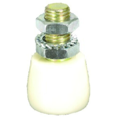 HELM Schiebetor-Führungsrolle, 349 S, für U-Schiene 340, Stahl, Rolle Messing