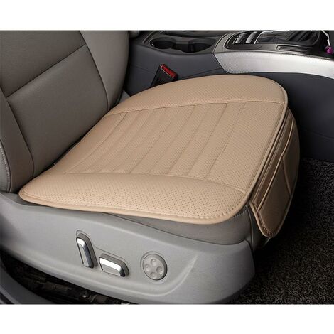 Héloise Car Seat Cushions Car Seat Cushions Four Seasons Bamboo Charcoal Universal Car Cushions Comfortable and Breathable Protection for Office Chair Car Seat (Beige)