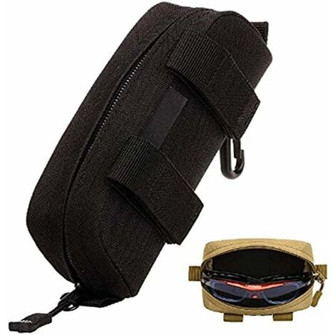 Héloise Étui à Lunettes Portable, Étui à Lunettes Homme Mini Homme pour Camping Randonnée Sport Cyclisme Chasse Voyage Trekking Sac