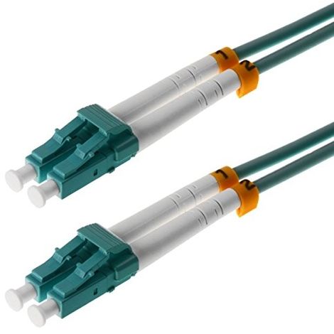 HELOS 10M OM3 LC/LC CÂBLE DE FIBRE OPTIQUE TURQUOISE (115722)