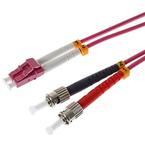HELOS 20M OM4 LC/ST CÂBLE DE FIBRE OPTIQUE VIOLET (126434)