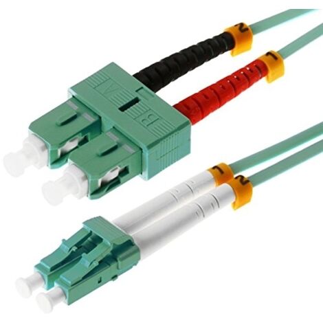 HELOS 2M OM3 LC/SC CÂBLE DE FIBRE OPTIQUE TURQUOISE (115740)