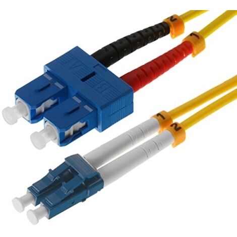 HELOS 5M OS2 LC/SC 5M LC SC JAUNE - CÂBLES DE FIBRE OPTIQUE (LC, SC, MALE/MALE, OS2, JAUNE, SINGLE-MODE)