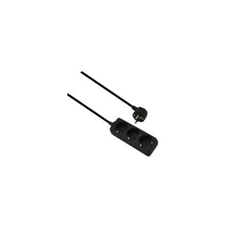 HELOS MULTIPRISE CLASSIC 3 PRISES SANS INTERRUPTEUR NOIR 1,5 M 262800