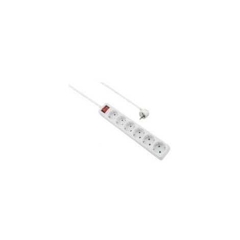 HELOS MULTIPRISE CLASSIC 6 PRISES AVEC INTERRUPTEUR BLANC 3 M 262797