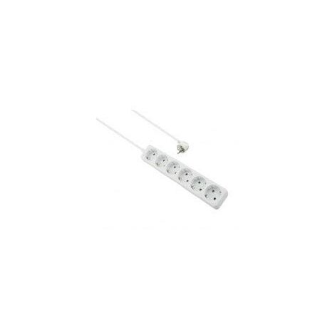 HELOS MULTIPRISE CLASSIC 6 PRISES SANS INTERRUPTEUR BLANC 3 M 262794