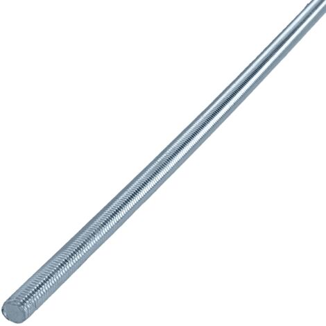 HELPMATE - Asta filettata M5 x 330 mm in acciaio zincato - Set da 2 pezzi di barra con filettatura metrica integrale - Perno filettato con classe di resistenza 4,8, DIN 976