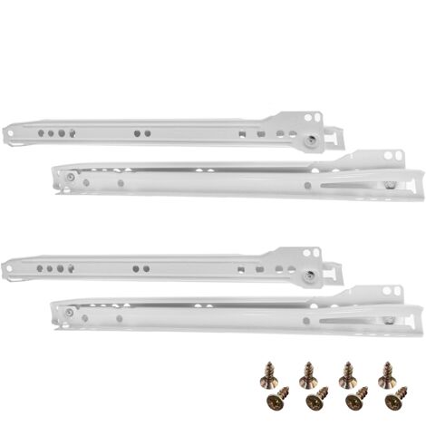 HELPMATE Set di 4 guide per cassetti, 300 mm, 2 paia, per cassetti, estraibili per cassetti, con materiale di fissaggio incluso