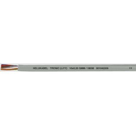 HELU 18058 Câble de données LiYY 3 x 0.34 mm² gris 100 m