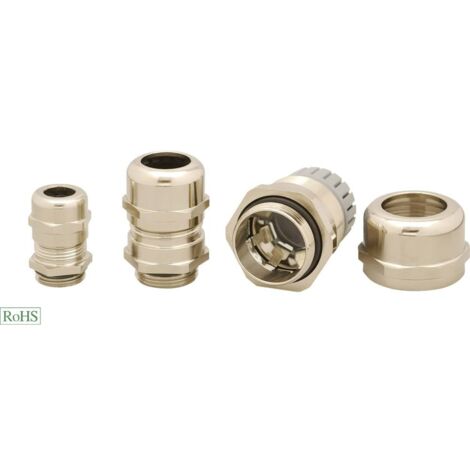 HELU 905183 Pressacavo filettato EMC M20 Ottone Ottone 1 pz.