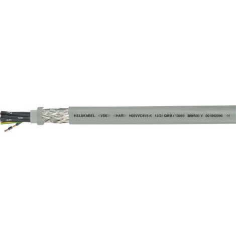 HELU H05VVC4V5-K (NYSLYCYÖ-JZ) Câble de commande 4 G 2.50 mm² gris 13110 100 m