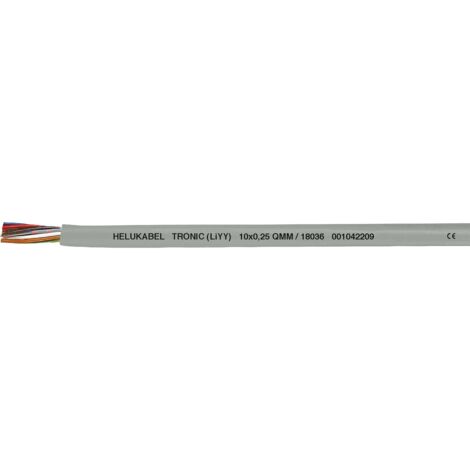 Helukabel 18061 Câble de données LiYY 6 x 0.34 mm² gris 100 m R292481