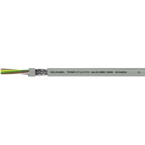 Helukabel 20058 Câble de données LiYCY 4 x 0.34 mm² gris 100 m R291851