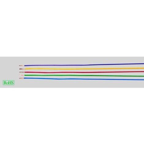 Helukabel 29396 Conducteur individuel H05V-K 1 x 1 mm² bleu foncé, blanc 100 m D811971