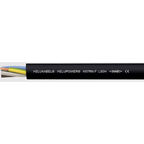 Helukabel 30765 Câble à gaine caoutchouc 3 G 1.5 mm² noir 100 m R494751