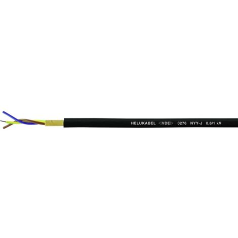 Helukabel 32023 Cavo posa fissa NYY-J 3 G 1.5 mm² Nero 100 m